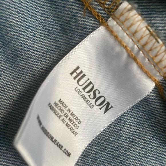 HUDSON Trucker Denim Jean Jacket Size S/M Excellent Condition Gorpcore - Picture 11 of 12